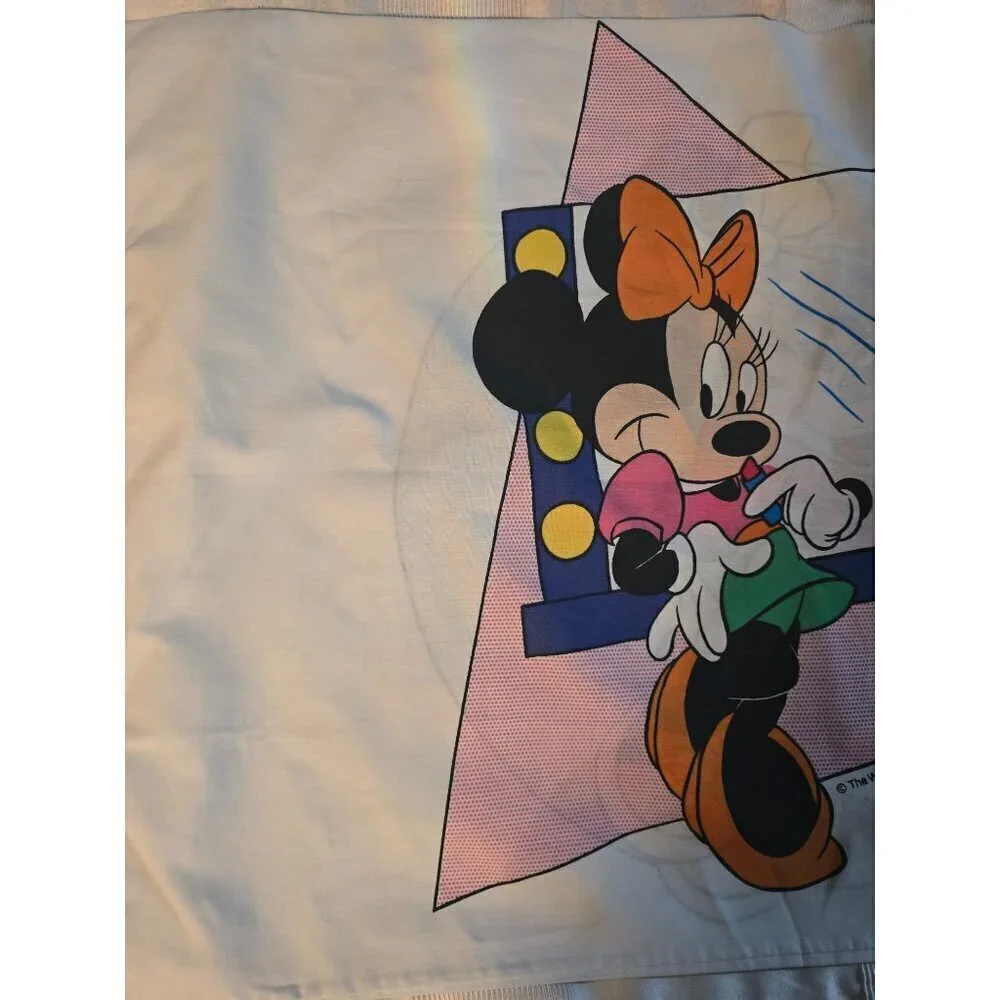 Vintage Totally 80s Minnie Mouse Beauty Lipstick Makeup Pillowcase